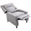 HOMCOM Manual Recliner Armchair with Thick Padded Headrest, Back and Footrest and Adjustable 150 Degree Angle, Grey