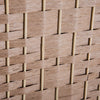 HOMCOM 6' Tall Wicker Weave 4 Panel Room Divider Wall Divider, Brown