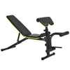 Soozier Adjustable Sit-Up Dumbbell Bench Multi-Functional Purpose Hyper Extension Bench With Adjustable Seat and Back Angle