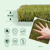 Outsunny 13' x 3.3' Synthetic Artificial Grass Turf Realistic Fake Thick Grass with UV Protection & Drain Holes, Outdoor Easy to Clean Lawn Pet Turf with High Density, 1.2'' Height-1