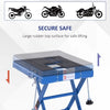 HOMCOM Portable Adjustable Steel Motorcycle Lift Stand / Bike Repair Rack
