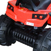ShopEZ USA Kids Ride-on Four Wheeler ATV Car with Real Working Headlights, Music/Radio Player & Smooth Suspension - Red
