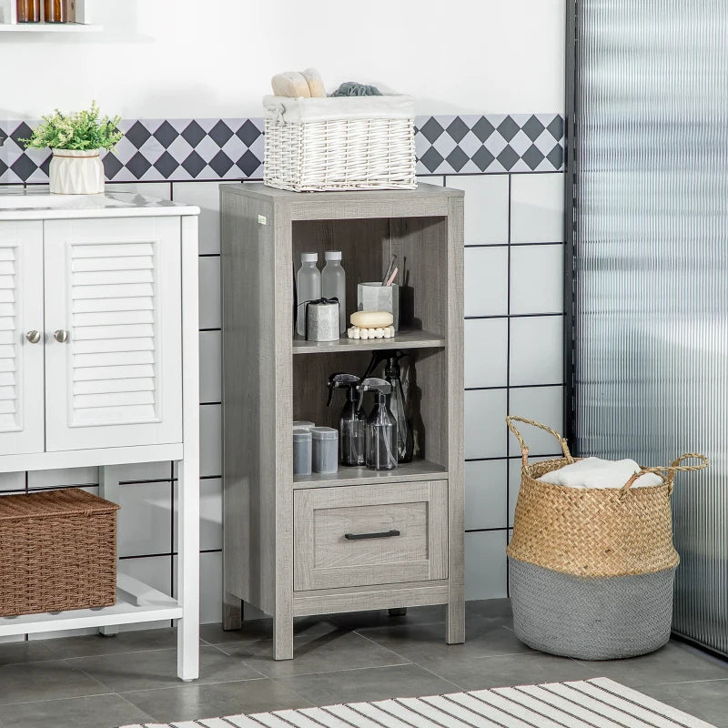 kleankin Short Bathroom Storage Cabinet, Bathroom Organizer with Open –  ShopEZ USA