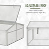 Outsunny 39" Aluminum Vented Cold Frame Mini Greenhouse Kit with Adjustable Roof, Polycarbonate Panels, & Strong Design