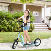 ShopEZ USA Youth Scooter Front and Rear Caliper Dual Brakes 12-Inch Inflatable Front Wheel Ride On Toy For Age 5+ - Blue