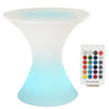 OUTSUNNY 16RGB Colors Rechargeable Magic LED Stool Light With Remote Control Indoor & Outdoor Party
