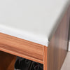 HOMCOM Shoe Storage Bench for Entryway Storage Organizer with Cushion 2 Drawers