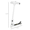 ShopEZ USA Stunt Scooter, Pro Scooter, Entry Level Freestyle Scooter w/ Lightweight Alloy Deck for 14 Years and Up Teens, Adults, White