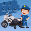 ShopEZ USA Kid's Ride-on Electric Cop Bike, Comes with Headlights and Two Training Wheels