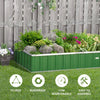 Outsunny 4' x 4' x 1' Galvanized Raised Garden Bed, Planter Raised Bed with Steel Frame for Vegetables, Flowers, Plants and Herbs, Grey