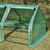 Outsunny 6' x 3' x 3' Greenhouse with PE Mesh Cover, Steel Buriable Beams for Support & Opening Windows
