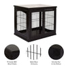 PawHut Heavy Duty Dog Crate Cage Pet Kennel w/ Removable Tray Wheels & Lockable Door for X-Large Dogs Indoor & Outdoor