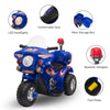 ShopEZ USA Ride-on Electric Motorcycle for Kids with Music & Horn Buttons, Stable 3-Wheel Design, & Rear Storage Space - Blue