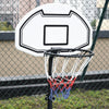 Soozier Portable Basketball Hoop Stand, Height-Adjustable Basketball System with 29'' Backboard and Wheels for Indoor and Outdoor Use