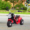 ShopEZ USA Ride-on Electric Motorcycle for Kids with Music & Horn Buttons, Stable 3-Wheel Design, & Rear Storage Space - Black