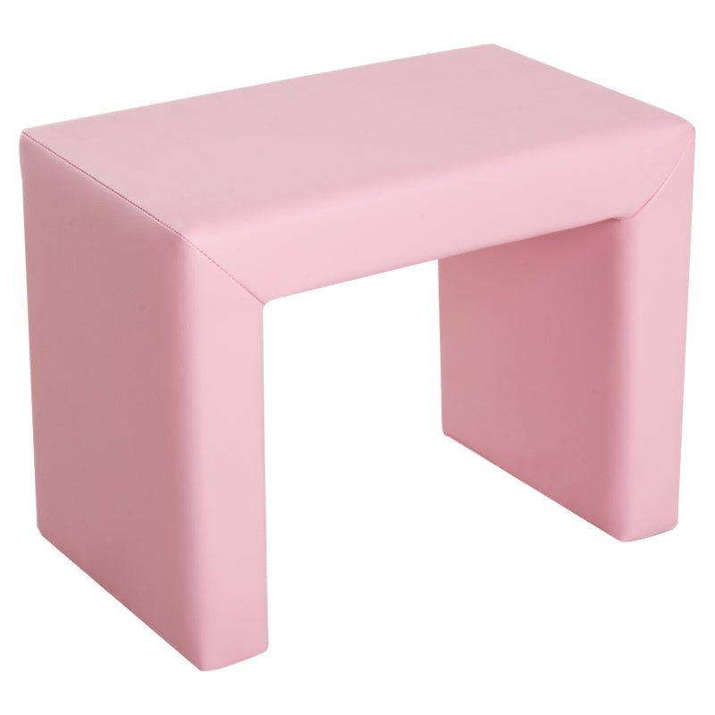 Qaba 2-in-1 Multifunctional Convertible Kids Table and Chair Set - Pink
