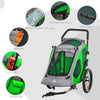 ShopEZ USA Pet Stroller Foldable with Mesh Windows Brakes and Cup Holder for Small Dogs-2