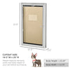 PawHut 2 Way Locking Pet Doggie Door,  w/ Magnetic Closure, for Pets up to 110 lbs