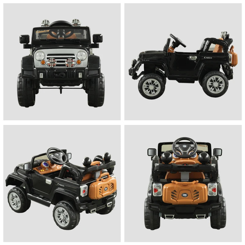 ShopEZ USA Ride On Car Toy Off Road Truck, Dual 12V Electric Battery Powered with Remote Control Lights MP3 LCD Power Indicator and MP3