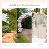 Outsunny 85" Wooden Garden Arbor for Wedding and Ceremony, Outdoor Garden Arch Trellis for Climbing Vines, Fir Wood, Orange