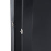 HOMCOM 32" x 24" Wooden Wall Mounted Jersey Memorabilia Shadow Box Display Case with Latch - Black