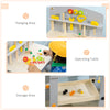 Outsunny Sand & Water Table with Sandbox, Outdoor  with Kitchen Toys, Kids Picnic Table and Bench Set Water Circulation Faucet and Vegetable Accessories