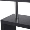 HOMCOM 94" 5 Tier L-Shaped Computer Desk Rotating Writing Table Corner Desk with Display Shelves and Stainless Steel Frame, Black